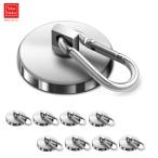  магнит крюк kalabina есть магнит мощный магнит крюк брать вне возможность диаметр 42mm выдерживаемая нагрузка 61KG 8 штук металлический серебряный кухня / офис / бизнес / ванная / уличный / настенный 