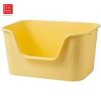 猫トイレ 超大型猫用トイレ 猫 トイレ オープンタイプ 大きい猫 多猫 猫用トイレ本体 簡単掃除 清潔 ねこ トイレ 大きい 飛散防止 一体成形猫用 トイレ