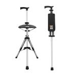 シート付き杖、 ポータブル 杖椅子 人間工学に基づいたシート、 折りたたみ杖 旅行 ハイキング 登山 レジャー フェス 行列 待機列 スポーツ観戦 高齢者向け 介護