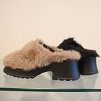 ショッピング厚底 サンダル 30％OFF　SALE　ファーサボ　厚底サンダル　O'HOVE DE MUSEE　エコファー　50256124　新作秋冬物　翌日配送　セモア　軽量サンダル　6.0cmヒール　返品不可