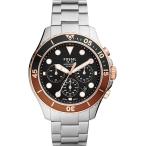 FOSSIL フォッシル FB-03クロノグラフ・ステンレススチールウォッチ 正規代理店商品 メンズ 送料無料 100ｍ防水(BrG×B)