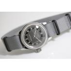 M.R.M.W. ヘリテージ タキシード・ダイアル クォーツ腕時計 THE TUXEDO DIAL WATCH ブルズアイ ドレスウォッチ 復刻モデル アールデコ(グレーバンド）