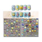 スポンジボブ ネイルシール 3d 浮き�