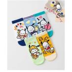  носки ребенок черный mi Pochacco мой mero лето Kids носки 5 пар комплект прохладный длина вентиляция сетка хлопок производства девочка симпатичный герой мягкий ребенок. день подарок 