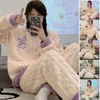 レディースルームウェア 冬 長袖 裏起毛 厚手 防寒 あったか 寝巻き 可愛い 秋冬 モコモコ フリース かわいい 暖かい あったかグッズ ガウン ナイトガウン