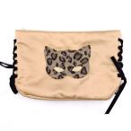 [ б/у * не использовался товар ]ACCOMMODEa Como te кошка маска клатч бежевый XB415 женский 