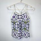 [ б/у ]Anri&amp;bebe Anne Lien do Bebe топ майка M белый лиловый йога одежда пилатес 