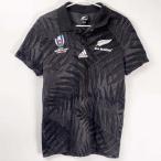 [ б/у ] Adidas все черный sY-3 опора рубашка-поло DY3782 ADIDAS регби 