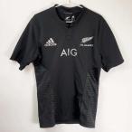[ б/у ] Adidas все черный s Home подлинный форма джерси 2XO M36139 ADIDAS регби 