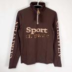 [ б/у * не использовался товар ]Chriwenk куб.м nTypica стрейч половина Zip lai DIN g тренировка рубашка M CW-2223-08 верховая езда одежда 