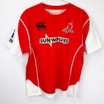 [ б/у ] canterbury 2017 SUNWOLVES Sang-woo rubz короткий рукав футболка регби рубашка L RG37152 мужской CANTERBURY