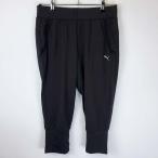 [ б/у ] Puma wild sing3/4 брюки S черный 516001 женский PUMA 7 минут длина Capri фитнес спорт одежда 
