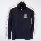 [ б/у ]HOLLAND COOPER половина Zip стрейч lai DIN g длинный рукав S черный женский верховая езда верховая езда 