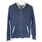 [ б/у * не использовался товар ]NOEL ASMARno L as Maar Zip выше вязаный кардиган тонкий S черный AE2067 женский верховая езда верховая езда 