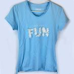 [ б/у * не использовался товар ]pi машина AFRAL короткий рукав футболка 34 голубой 723200 женский PIKEUR верховая езда верховая езда lai DIN g рубашка 