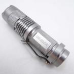 [ б/у ]Orader LED мигающий свет ручной фонарь миниатюрный * легкий высокая яркость мощный водонепроницаемый предотвращение бедствий Q5 LED compact zoom функция серебряный 