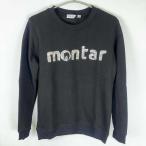 【中古】MONTAR モンター TANIA スパンコール ロゴ スウェットシャツ S ブラック レディース 乗馬 馬術