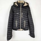 [ б/у ]UHIP с хлопком жакет 36 черный женский капот удален возможность верховая езда защищающий от холода 