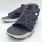 【中古】リーボック インスタポンプフューリー サンダル INSTAPUMP FURY SANDAL 28cm BLK/WHT/GLD V69436 メンズ Reebok