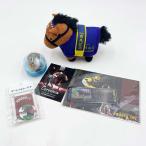 【中古】[5点セット] ドウデュース ぬいぐるみ ディープインパクト ポストカード サートゥルナーリア 缶バッジ 他 競馬 JRA