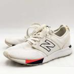 [ б/у ] New balance 247 Kids спортивные туфли 24cm белый красный KL247WRG Junior NEW BALANCE