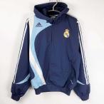 [ б/у ] Adidas Real *mado Lead половина Zip жакет M 43880 мужской ADIDASpi стерео футбол ветровка 