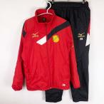 [ б/у ][ верх и низ в комплекте ] Mizuno Shizuoka учебное заведение средняя школа футбол часть утеплитель L MIZUNO предметы снабжения реальное использование 