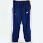 [ б/у ] Adidas Франция представитель грузовик брюки обратная сторона сетка L темно-синий мужской ADIDAS разогрев тренировка одежда футбол 