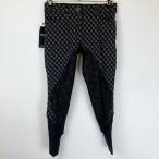 [ б/у * не использовался товар ]Accademia Italiana красный te mia Италия -naW Logo энергия рукоятка юбка-брюки I44 черный женский верховая езда верховая езда 