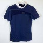 [ б/у * не использовался товар ]ANIMOanimoBUKEF соревнование рубашка короткий рукав lai DIN g рубашка 40 темно-синий женский верховая езда верховая езда 