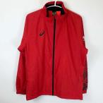 [ б/у ] Asics Waseda университет теннис часть с хлопком жакет ветровка M asics разогрев 