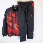 [ б/у ][ верх и низ в комплекте ] Asics Waseda университет теннис часть ветровка S asics разогрев 