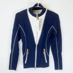 【中古・未使用品】クリューベン Chriwen ジップアップ ストレッチ ライディング ジャケット ロングスリーブ S ネイビー レディース 乗馬