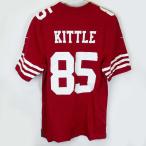 【中古・未使用品】ナイキ NFL 49ers サンフランシスコ フォーティナイナーズ ユニフォーム #85 ジョージ・キトル S NIKE アメフト