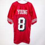 [ б/у ]NFL 49ers Сан-Франциско four tinaina-z форма джерси #8 YOUNGs чай b* Young XL автограф автограф американский футбол 