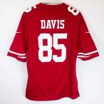 【中古】ナイキ NFL 49ers サンフランシスコ フォーティナイナーズ ユニフォーム ジャージ #85 ヴァーノン・デイビス S アメフト