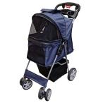 [ б/у ] домашнее животное Cart складной темно-синий / черный маленький размер собака средний собака 