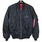 [ б/у ]aru искатель -тактный Lee zMA-1 "куртка пилота" M черный TA0199-001 мужской ALPHA INDUSTRIES задний эмблема 