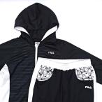 [ б/у ][ верх и низ в комплекте ] filler джерси жакет (O) брюки (LL) черный / белый FILA теннис разогрев 