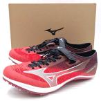 [ б/у ] Mizuno Sprint NEO короткий растояние бег с препятствиями 28cm красный белый U1GA265002 MIZUNO наземный шиповки пригодный для любой погоды 