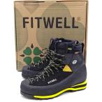[ б/у * не использовался товар ]FITWELL Fit well HERO герой UK8 черный / желтый мужской походная обувь альпинизм обувь 