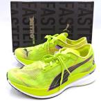 [ б/у * не использовался товар ] Puma DEVIATE NITRO ELITE 2 EKIDEN RU 26.5cm бледный зеленый 380097-01 мужской PUMA марафон бег обувь 