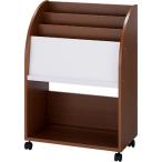 ＶＡＬＵｔｅｃ ＰＬマガジンラック　キャスター付　Ｗ６００　ＤＢ