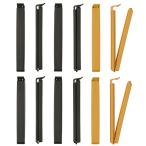 ショッピングぽっきり イケア ベヴァーラ クリップ 袋どめクリップ 12個 505.241.81(クリップx2) 袋止めクリップ ぽっきり チャコール ダークイエロー キッチン 小物 日用品 IKEA