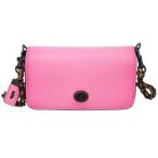 未使用 コーチ ショルダーバッグ 59131-BPBCE ミニ コンパクト 財布バッグ ショルダー ディンキアー グラブタンレザー ネオン ピンク