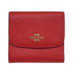ショッピングコーチ 財布 未使用 コーチ 財布 F87588-IMDN8 COACH レディース 三つ折り スモール ウォレット クロスグレインレザー トゥルー レッド 赤