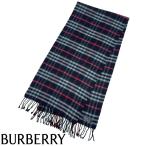 ショッピングBURBERRY バーバリー マフラー Burberry バーバリーチェック カシミヤ カシミア 100％ ネイビー 紺 レディース メンズ ブランド 50107