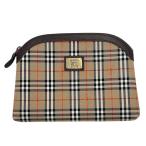 ショッピングBURBERRY 極美品 バーバリー ポーチ Burberry バーバリーチェック ノバチェック キャメル Burberrys バーバリーズ レディース メンズ ブランド