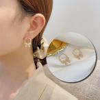 Yahoo! Yahoo!ショッピング(ヤフー ショッピング)スタッドピアス アクセサリー レディース 女性用 ファッション小物 フェイクパール リボン サークル ラウンド 蝶 結び おしゃれ かわいい エレガン