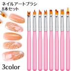 ネイルアートブラシ 8本セット ジェ